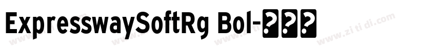 ExpresswaySoftRg Bol字体转换